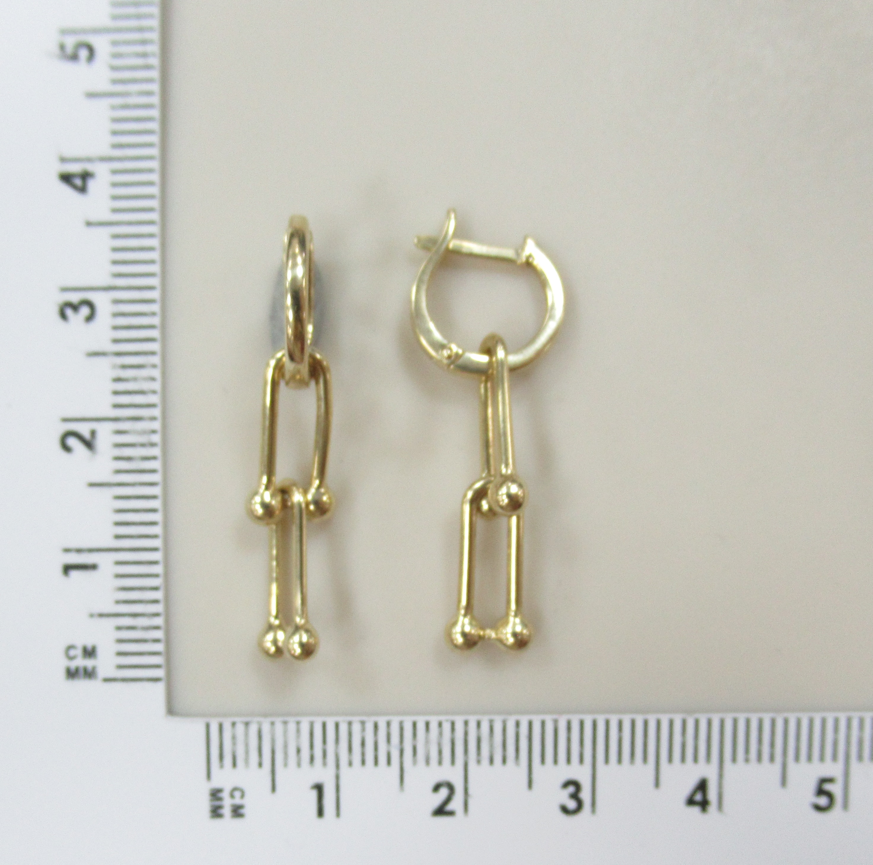 Серьги из желтого золота